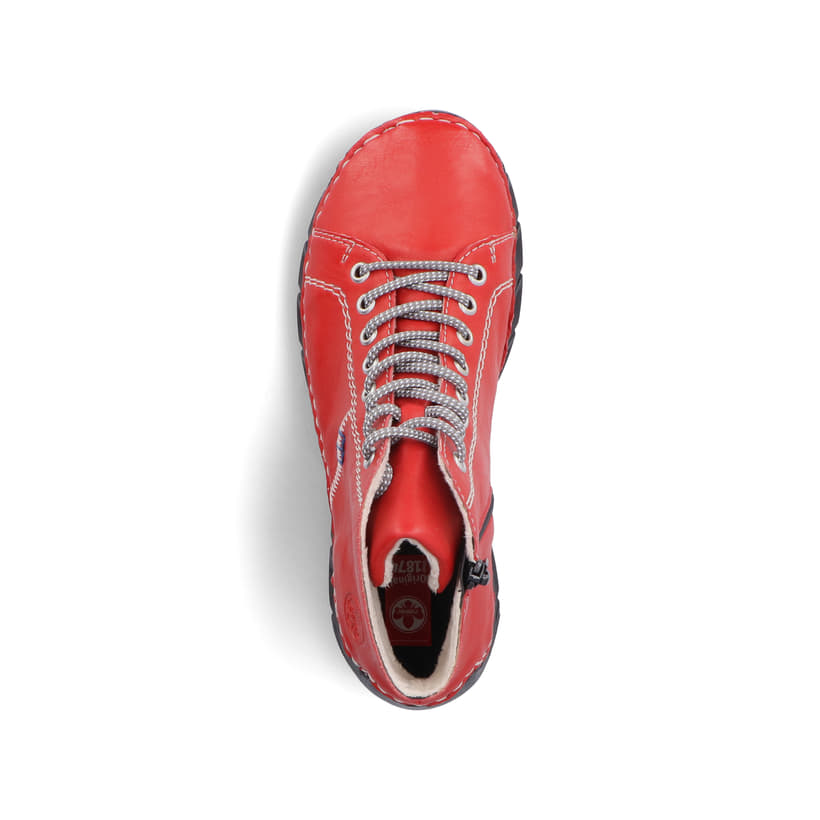 Rieker Artikelnummer 55020-33 Rieker Damen Schnürschuhe Feuerrot