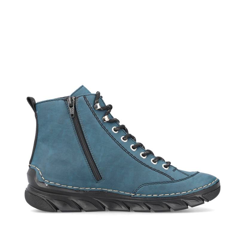 Rieker Artikelnummer 55022-54 Rieker Damen Schnürstiefel Californiablau