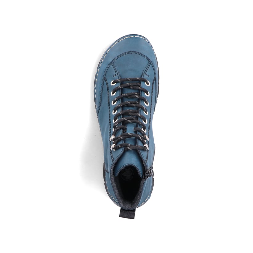 Rieker Artikelnummer 55022-54 Rieker Damen Schnürstiefel Californiablau