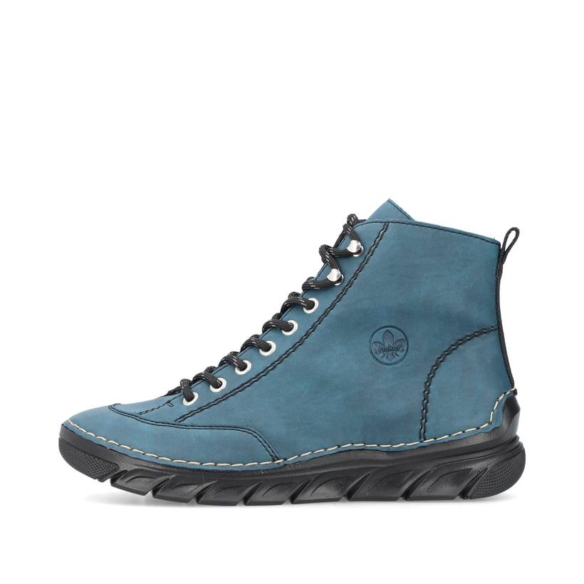 Rieker Artikelnummer 55022-54 Rieker Damen Schnürstiefel californiablau