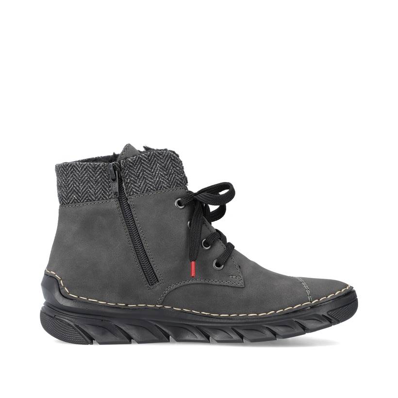 Rieker Artikelnummer 55031-45 Rieker Damen Schnürstiefel Anthrazit