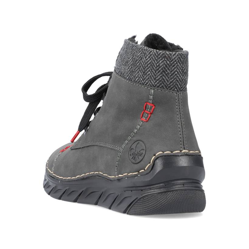 Rieker Artikelnummer 55031-45 Rieker Damen Schnürstiefel Anthrazit