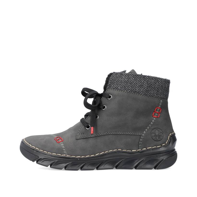 Rieker Artikelnummer 55031-45 Rieker Damen Schnürstiefel anthrazit