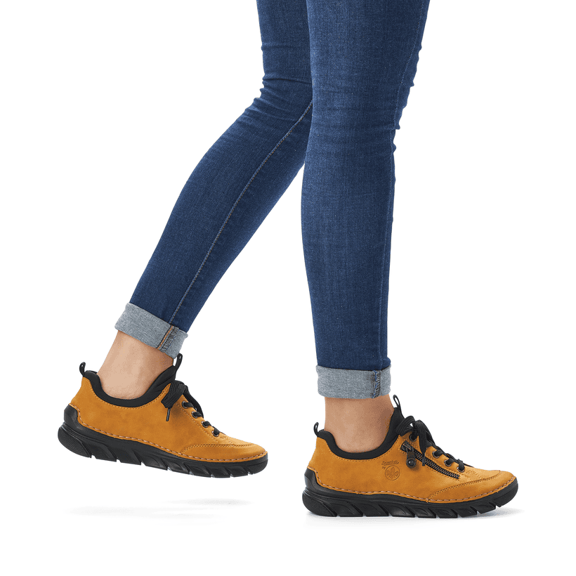 Rieker Artikelnummer 55073-68 Rieker Damen Slipper Sonnengelb