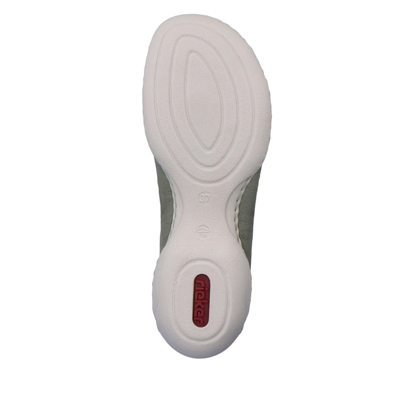 Rieker Artikelnummer 58811-52 Rieker Damen Schnürschuhe Grüngrau