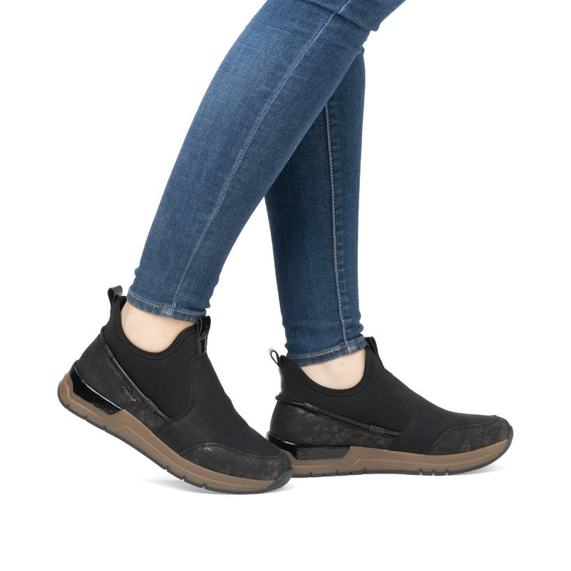 Rieker Artikelnummer 58954-00 Rieker Damen Slipper Urbanschwarz