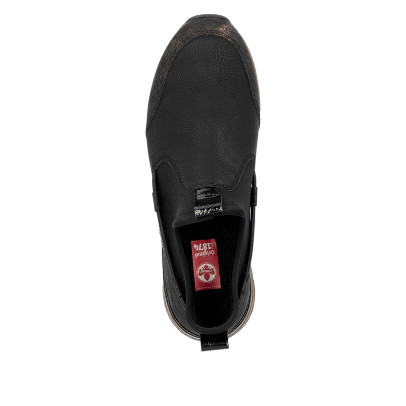 Rieker Artikelnummer 58954-00 Rieker Damen Slipper Urbanschwarz