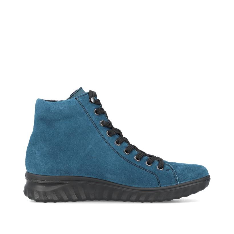 Rieker Artikelnummer 59010-12 Rieker Damen Schnürstiefel Cyanblau