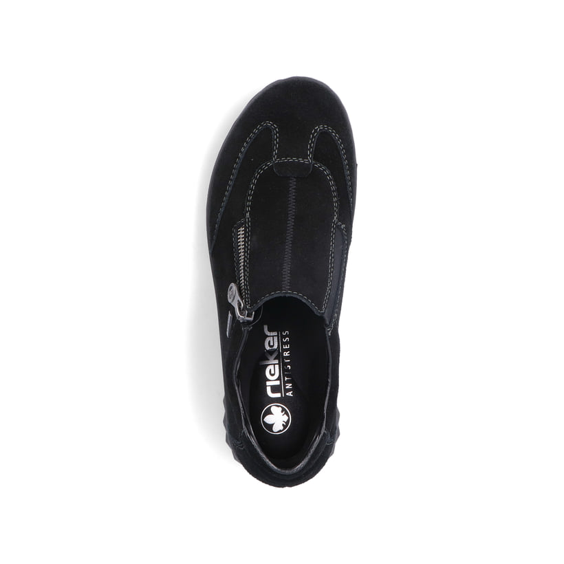 Rieker Artikelnummer 59071-00 Rieker Damen Slipper Asphaltschwarz