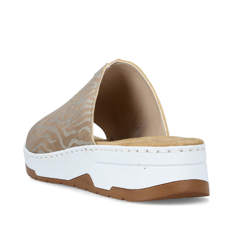 Rieker Artikelnummer 60073-62 Rieker Damen Pantoletten Braunbeige