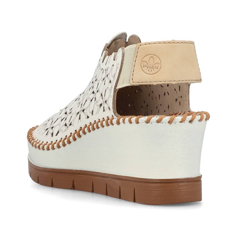 Rieker Artikelnummer 60355-80 Rieker Damen Keilsandaletten Altweiss