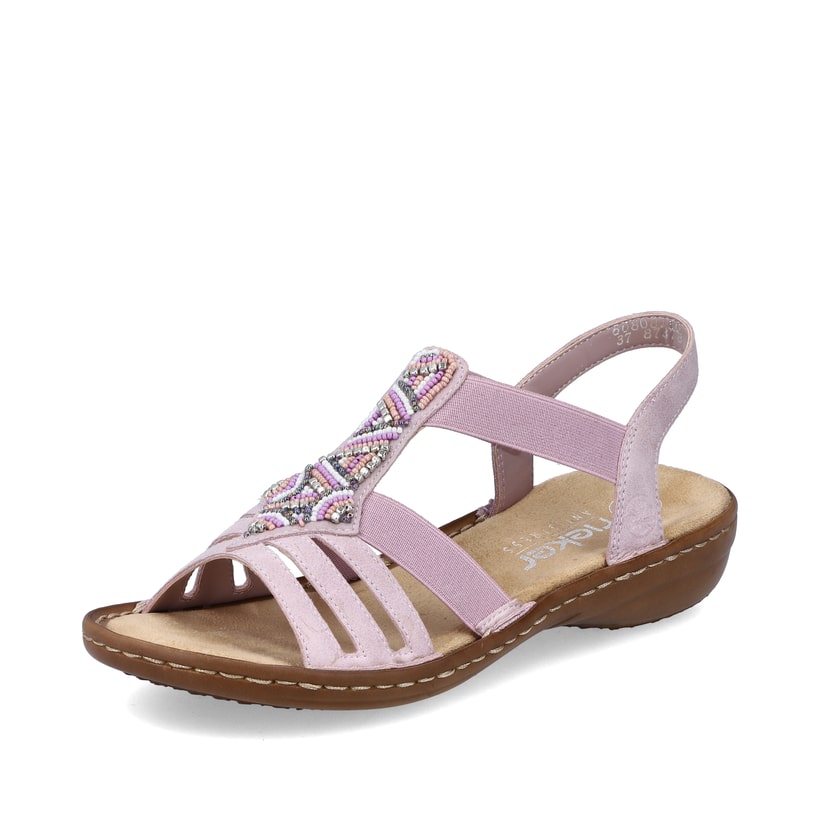 Rieker Artikelnummer 60801-30 Rieker Damen Riemchensandalen Pastellrosa