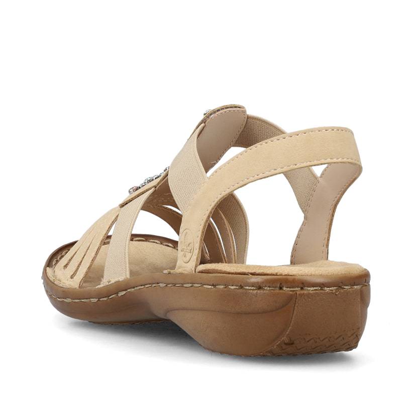 Rieker Artikelnummer 60803-20 Rieker Damen Riemchensandalen Hellbraun