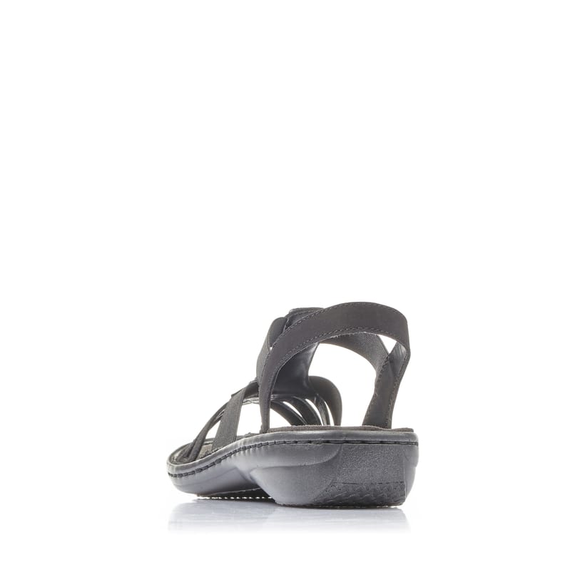 Rieker Artikelnummer 60806-00 Rieker Damen Riemchensandalen Nachtschwarz