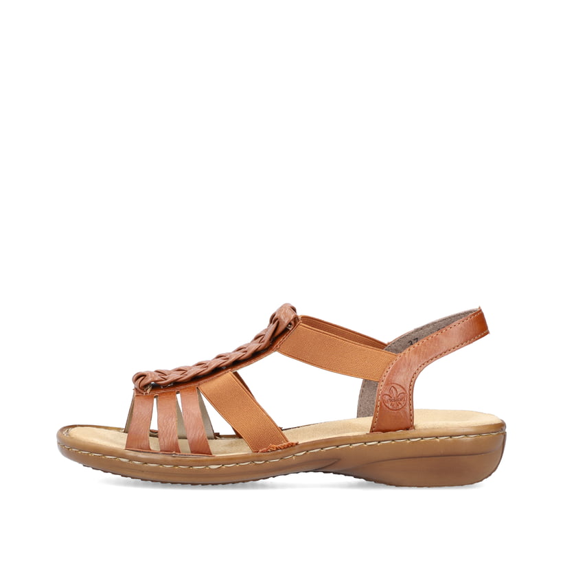 Rieker Artikelnummer 60809-24 Rieker Damen Riemchensandalen karamellbraun