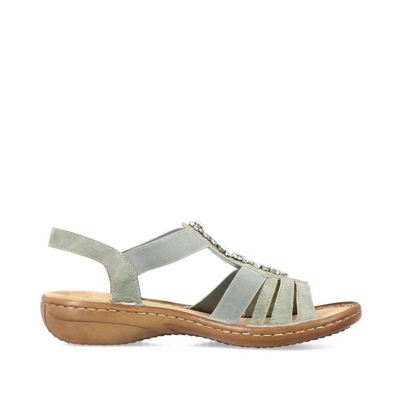 Rieker Artikelnummer 60839-52 Rieker Damen Riemchensandalen Mintgrün