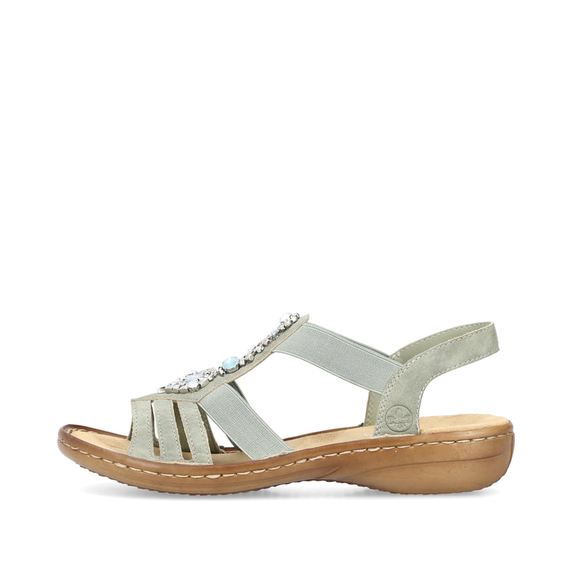 Rieker Artikelnummer 60839-52 Rieker Damen Riemchensandalen mintgrün
