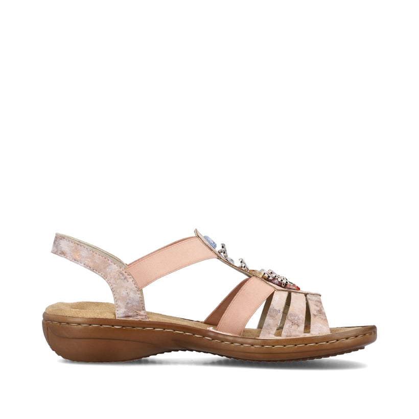 Rieker Artikelnummer 60855-31 Rieker Damen Riemchensandalen Altrosa