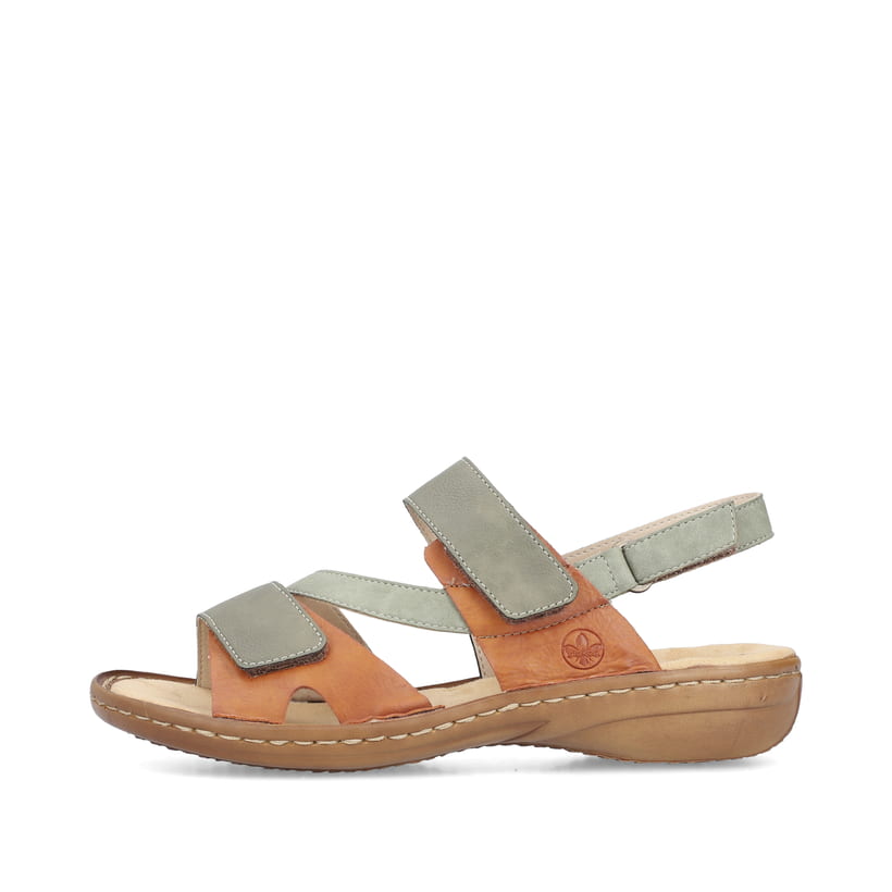 Rieker Artikelnummer 60866-54 Rieker Damen Riemchensandalen grüngrau