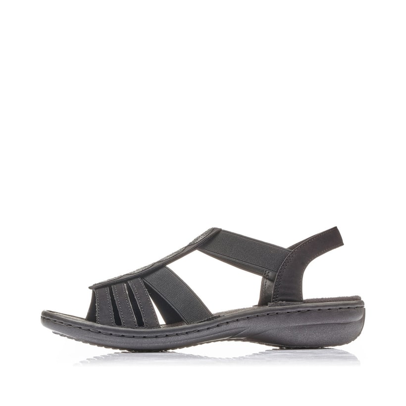 Rieker Artikelnummer 60870-00 Rieker Damen Riemchensandalen tiefschwarz