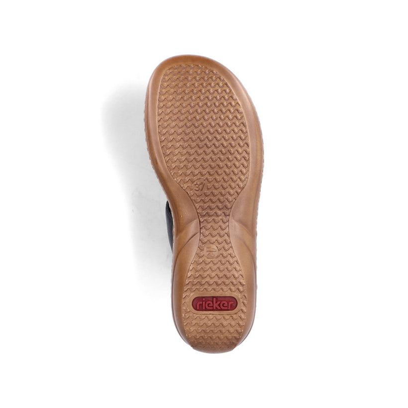 Rieker Artikelnummer 60885-00 Rieker Damen Pantoletten Tiefschwarz