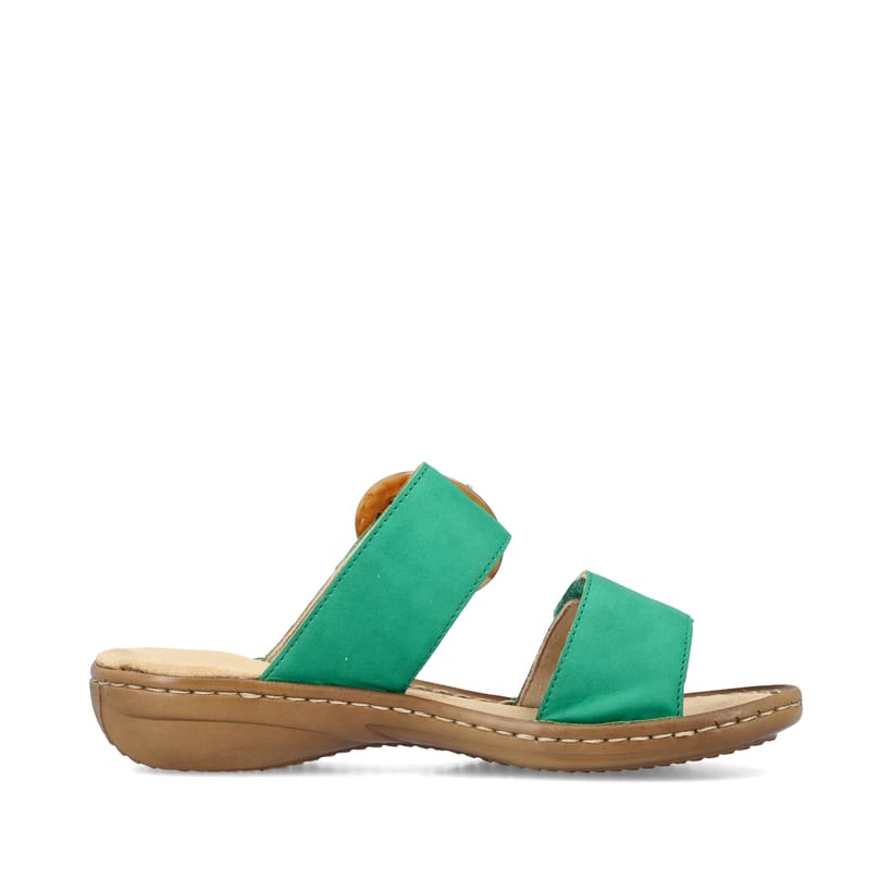 Rieker Artikelnummer 60894-52 Rieker Damen Pantoletten Grasgrün