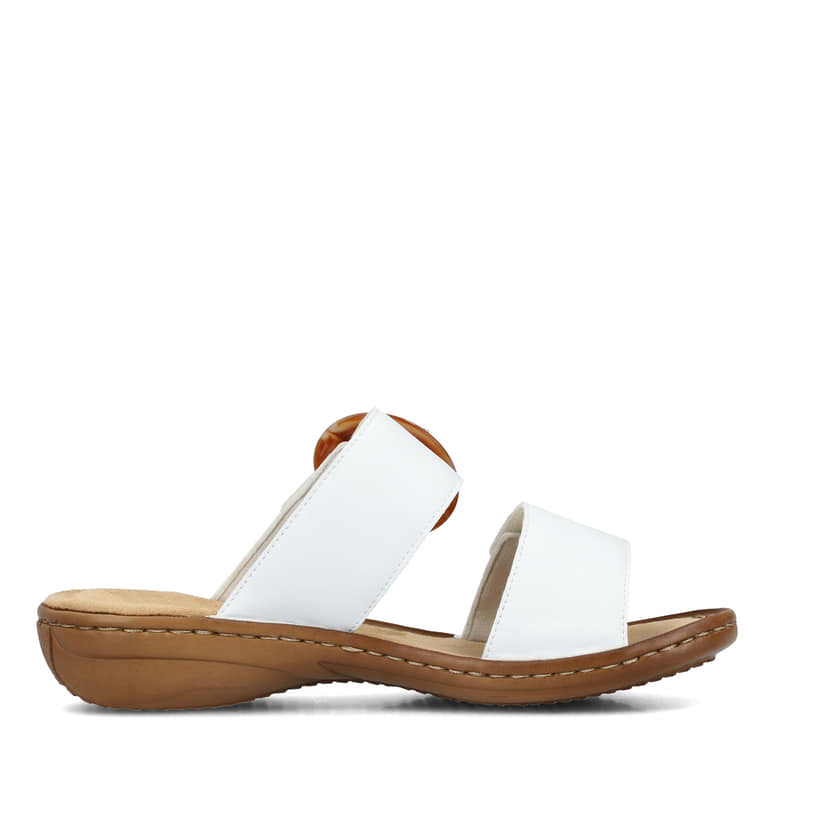 Rieker Artikelnummer 60894-80 Rieker Damen Pantoletten Schneeweiss