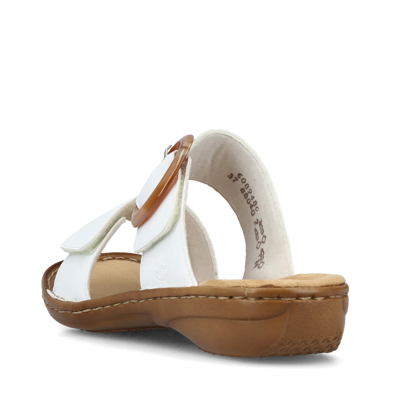 Rieker Artikelnummer 60894-80 Rieker Damen Pantoletten Schneeweiss