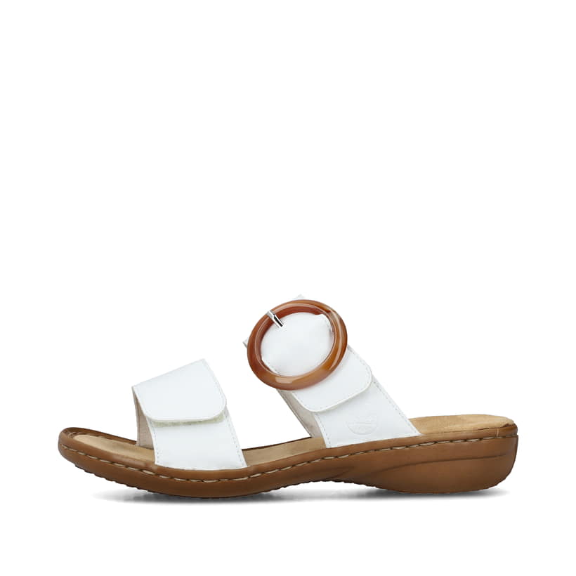 Rieker Artikelnummer 60894-80 Rieker Damen Pantoletten schneeweiss