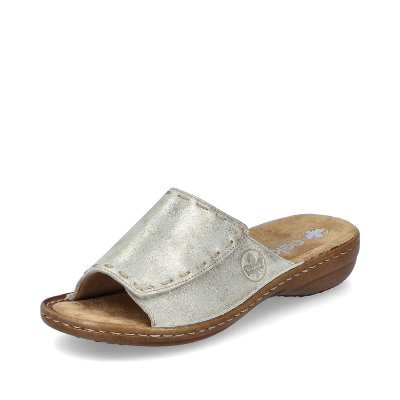 Rieker Artikelnummer 60896-62 Rieker Damen Pantoletten Hellbeige