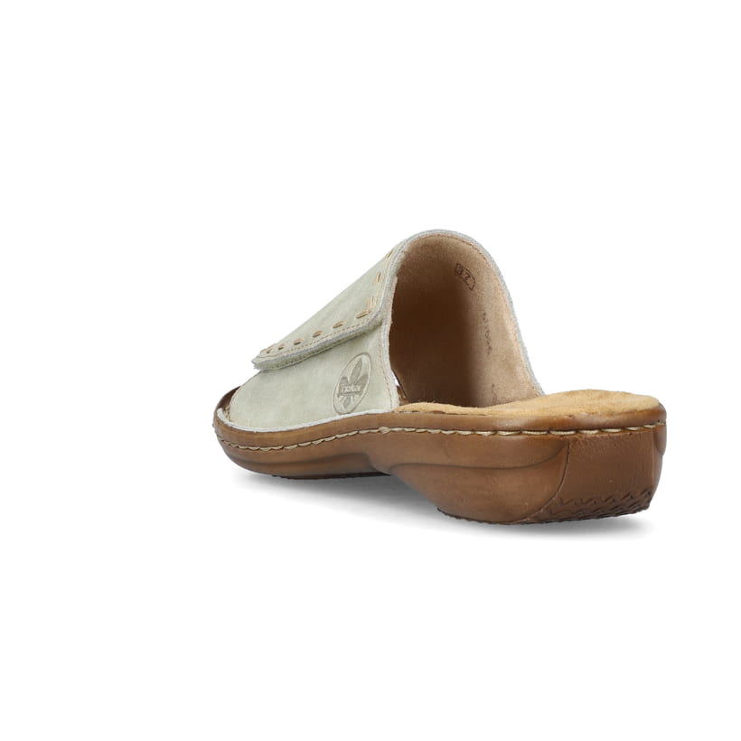 Rieker Artikelnummer 60896-62 Rieker Damen Pantoletten Hellbeige