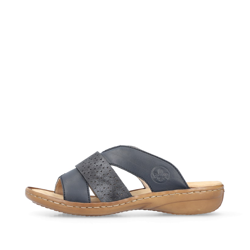 Rieker Artikelnummer 60897-14 Rieker Damen Pantoletten marineblau