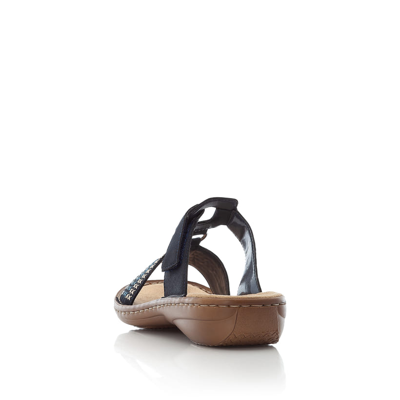 Rieker Artikelnummer 608K8-14 Rieker Damen Pantoletten Marineblau