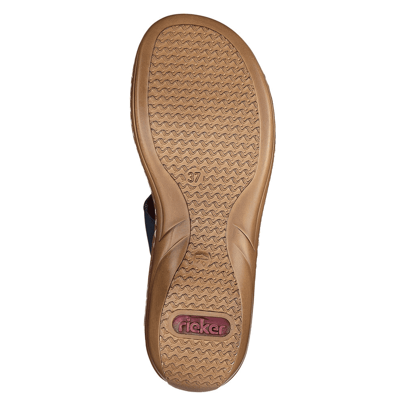 Rieker Artikelnummer 608K8-14 Rieker Damen Pantoletten Marineblau
