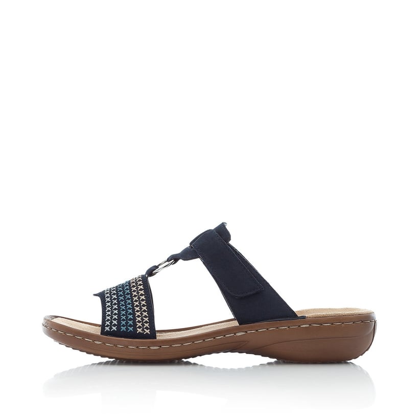 Rieker Artikelnummer 608K8-14 Rieker Damen Pantoletten Marineblau