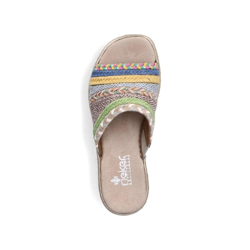 Rieker Artikelnummer 61798-90 Rieker Damen Pantoletten Multi