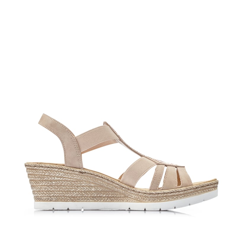 Rieker Artikelnummer 61913-31 Rieker Damen Keilsandaletten Altrosa