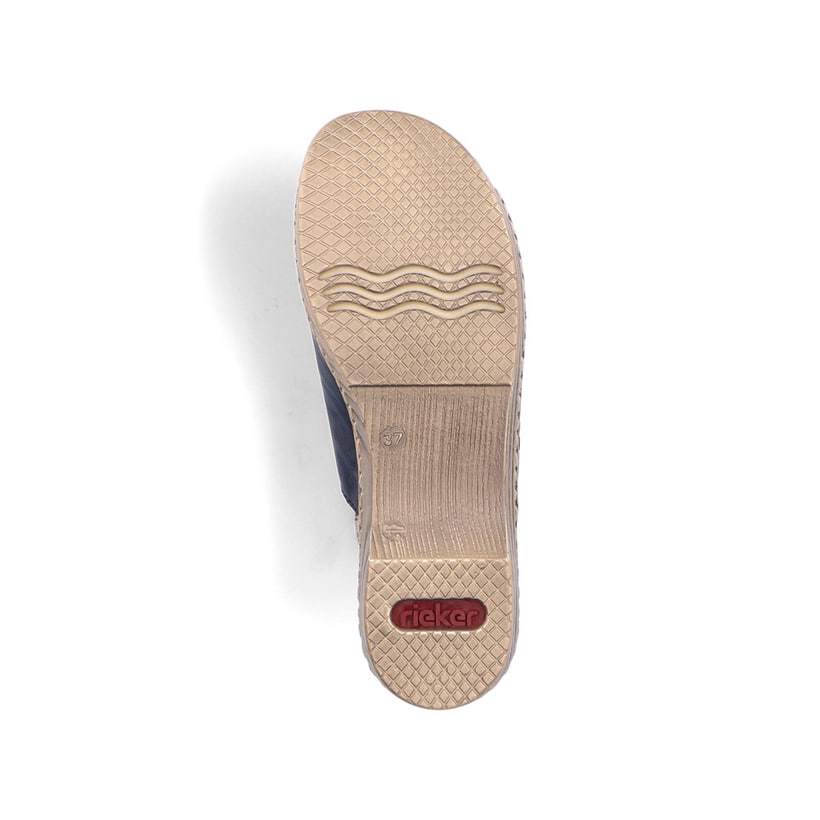 Rieker Artikelnummer 62284-14 Rieker Damen Pantoletten Marineblau