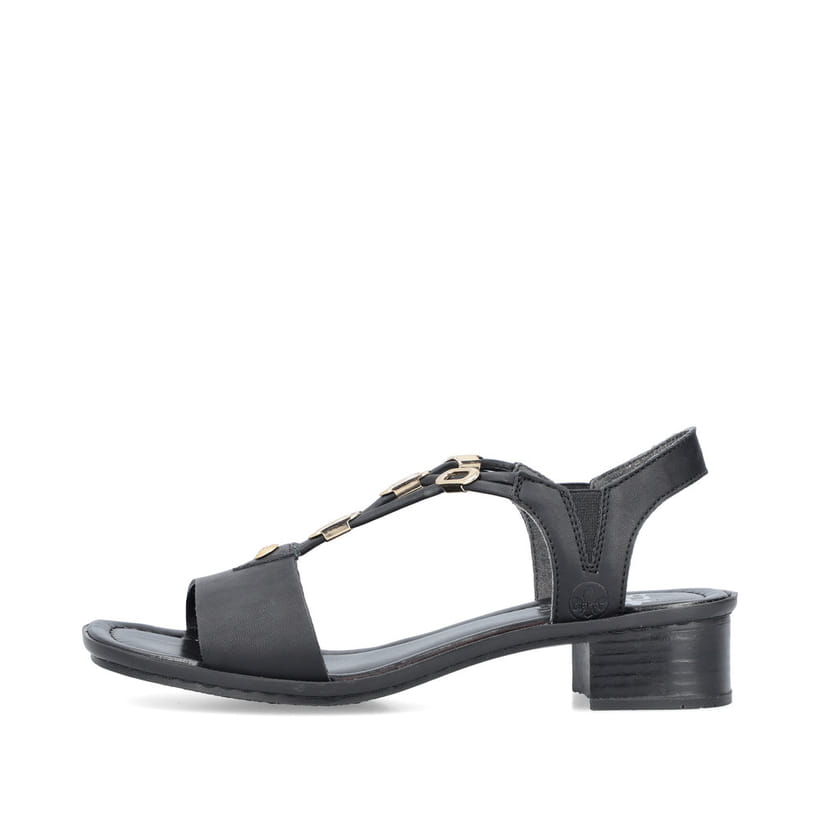 Rieker Artikelnummer 62653-00 Rieker Damen Riemchensandaletten asphaltschwarz