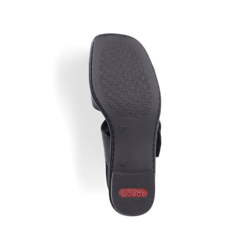 Rieker Artikelnummer 62663-01 Rieker Damen Riemchensandaletten Glanzschwarz