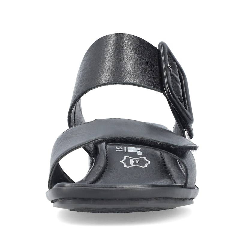 Rieker Artikelnummer 62663-01 Rieker Damen Riemchensandaletten Glanzschwarz