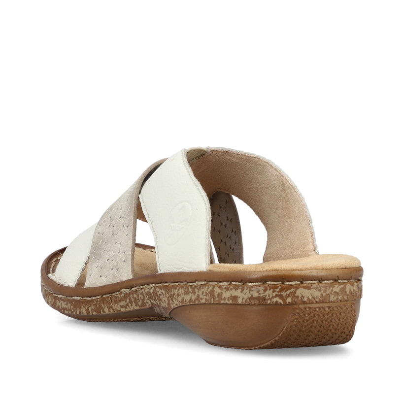 Rieker Artikelnummer 62897-80 Rieker Damen Pantoletten Reinweiss