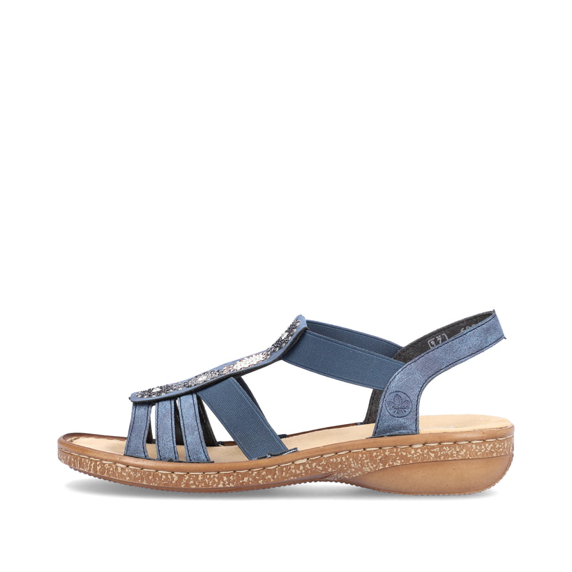 Rieker Artikelnummer 628G9-16 Rieker Damen Riemchensandalen marineblau