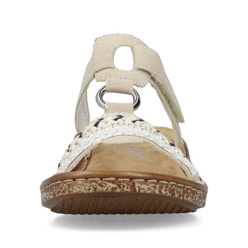 Rieker Artikelnummer 628M6-80 Rieker Damen Pantoletten Cremeweiß