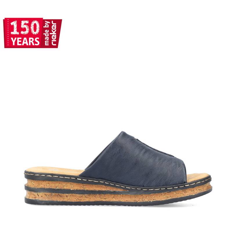 Rieker Artikelnummer 62905-14 Rieker Damen Pantoletten Marineblau