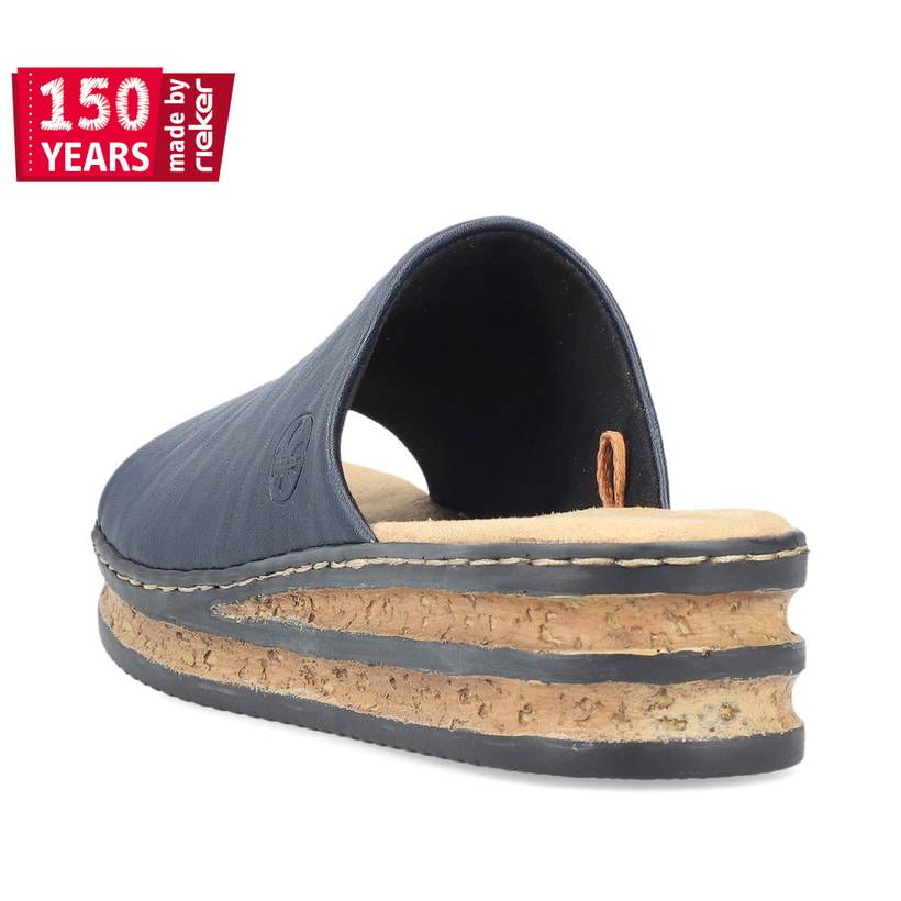 Rieker Artikelnummer 62905-14 Rieker Damen Pantoletten Marineblau