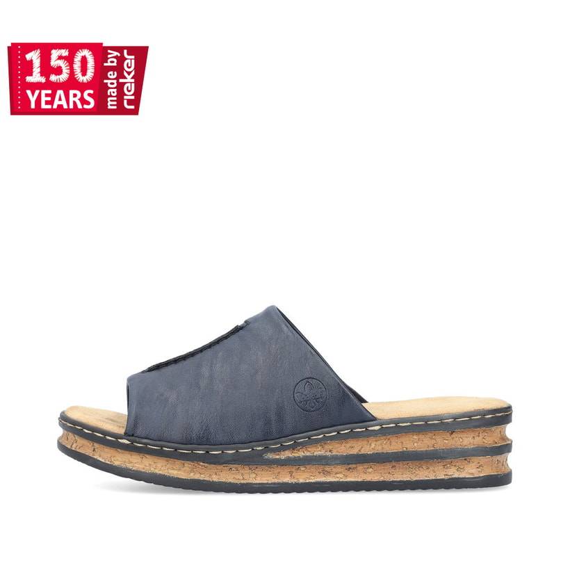 Rieker Artikelnummer 62905-14 Rieker Damen Pantoletten marineblau