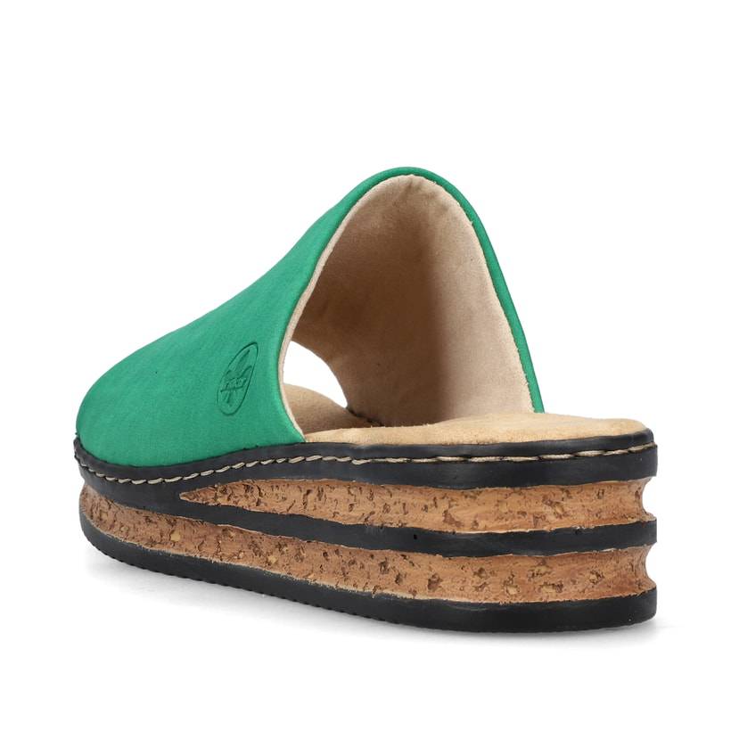 Rieker Artikelnummer 62905-52 Rieker Damen Pantoletten Grasgrün