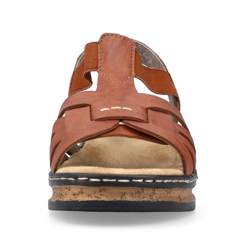 Rieker Artikelnummer 62918-22 Rieker Damen Keilsandaletten Kastanienbraun