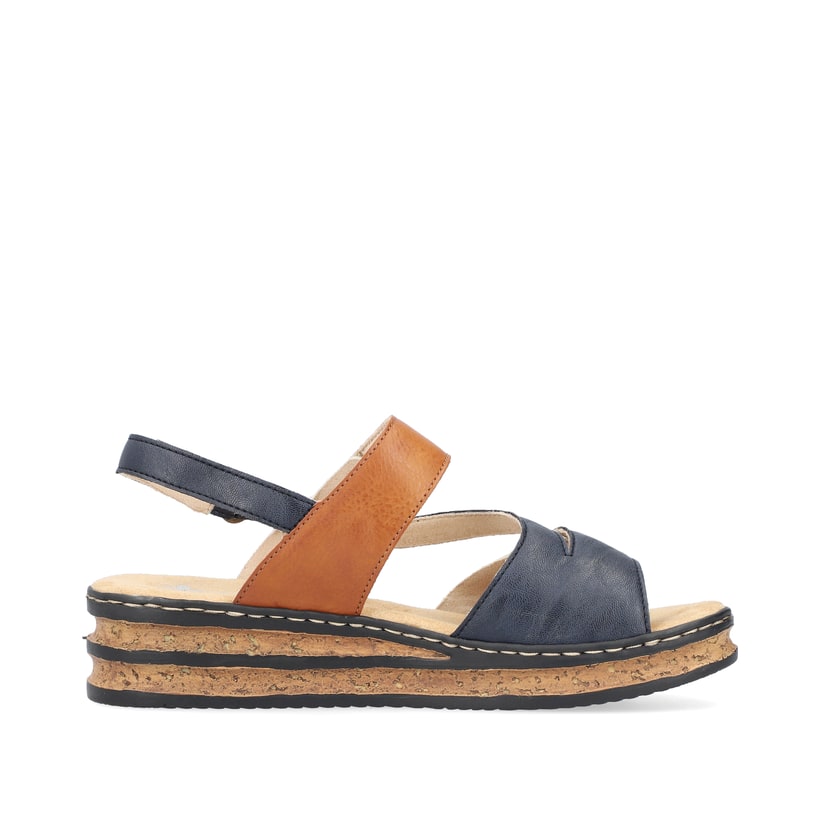 Rieker Artikelnummer 62967-14 Rieker Damen Keilsandaletten Schieferblau